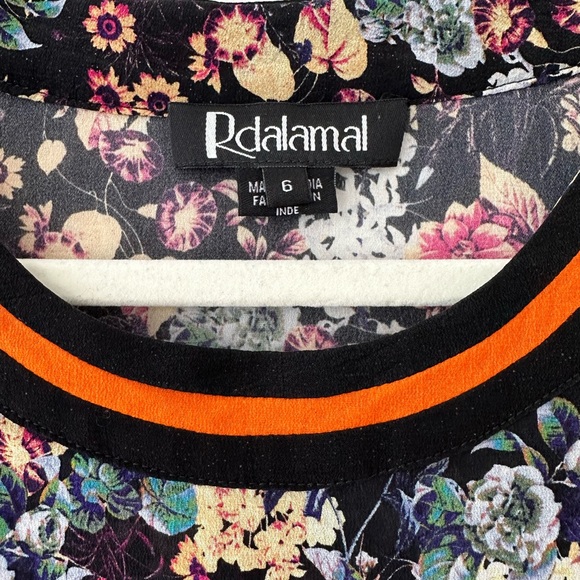 Anthropologie floral striped-neck blouse - Picture 3 of 5